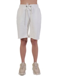 pinko βερμουδα aspic shorts logo κορδονι μεση ιβουαρ