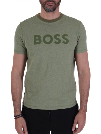 boss casual t-shirt telndi χακι σε προσφορά