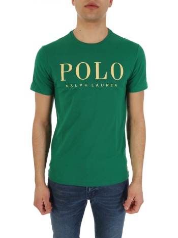 ralph lauren t- shirt custom slim fit logo πρασινο σε προσφορά