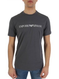 emporio armani t-shirt logo γκρι