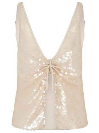 emporio armani τοπ σουρα μπουστο παγετα μπεζ σε προσφορά