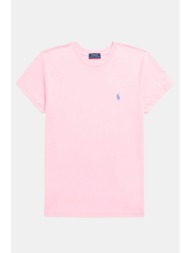 ralph lauren t-shirt λαιμοκοψη logo ροζ