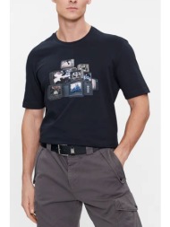boss casual t-shirt teemushroom μπλε