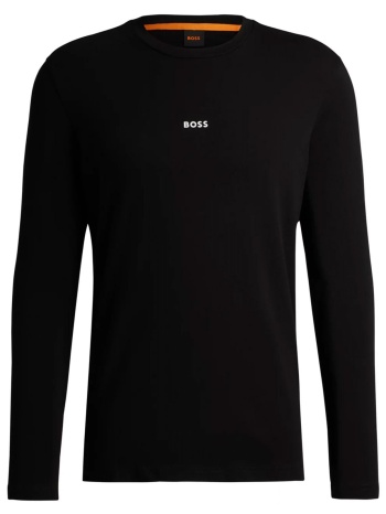 boss casual t-shirt tchark μαυρο