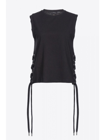 pinko t-shirt taxi driver κορδονια πλαι μαυρο σε προσφορά