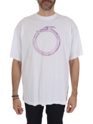 trussardi jeans t-shirt greyhound heatmap logo λευκο