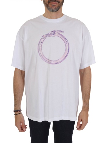 trussardi jeans t-shirt greyhound heatmap logo λευκο σε προσφορά