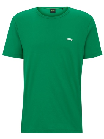 boss athleisure t-shirt tee curved πρασινο σε προσφορά