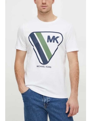 michael kors t-shirt graphic tee viceroy λευκο