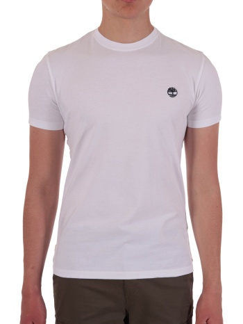 timberland t-shirt crew neck dun-river slim fit λευκο