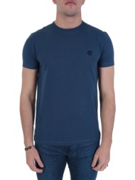 timberland t-shirt crew neck dun-river slim fit ραφ μπλε