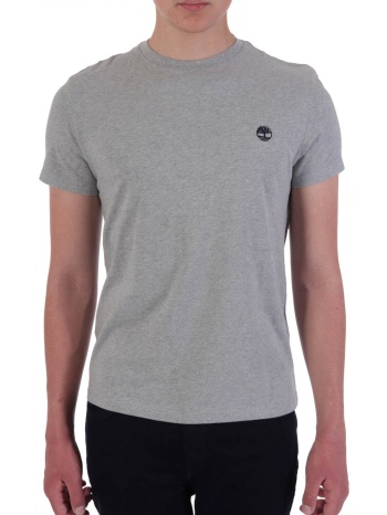 timberland t-shirt crew neck dun-river slim fit γκρι