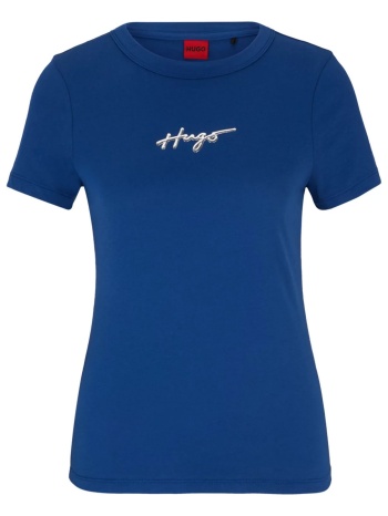 hugo t-shirt classic tee_4 logo μπλε σε προσφορά