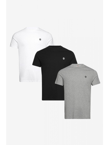 timberland 3pack t-shirt dnrv μαυρο-λευκο-γκρι
