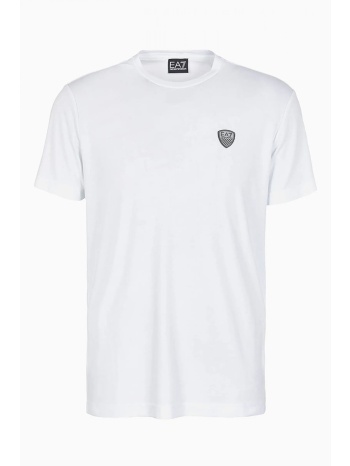 armani 7 t-shirt logo λευκο