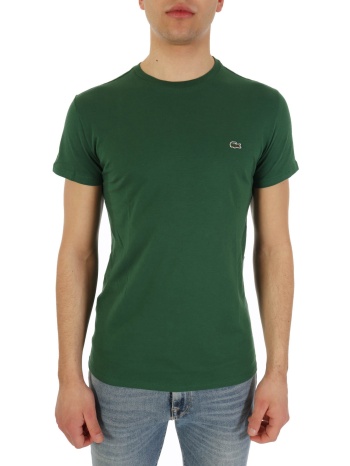 lacoste t-shirt regular fit πρασινο