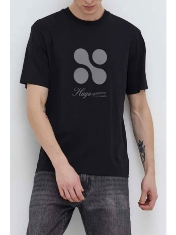 hugo t-shirt dooling μαυρο