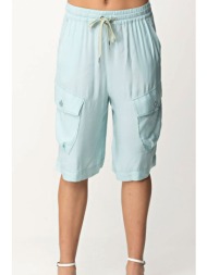 pinko βερμουδα braven cargo λαστιχο μεση σιελ