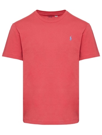 ralph lauren t-shirt logo custom slim fit κοραλι σε προσφορά