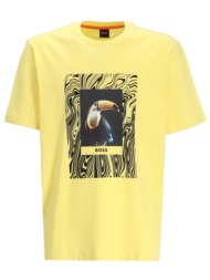 boss casual t-shirt te_tucan κιτρινο