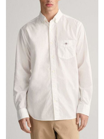 gant υποκαμισο reg poplin λευκο