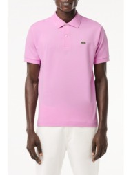 lacoste polo classic fit ροζ