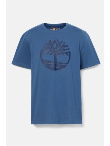 timberland t-shirt brand tree regular fit ραφ μπλε