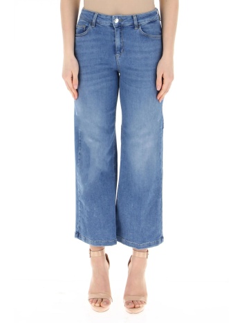 liu jo παντελονι cropped flared jeans μπλε σε προσφορά