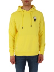 karl lagerfeld φουτερ hoodie logo κιτρινο
