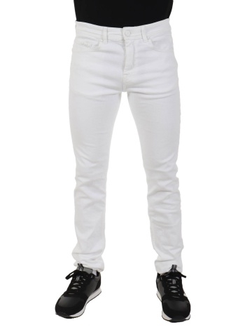 karl lagerfeld παντελονι jeans 5τσεπο regular fit λευκο σε προσφορά