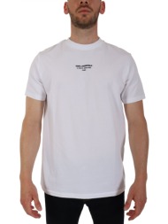karl lagerfeld t-shirt 21 rue st. logo λευκο