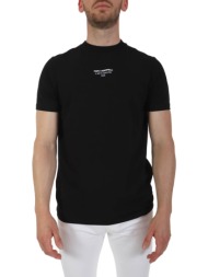 karl lagerfeld t-shirt 21 rue st. logo μαυρο