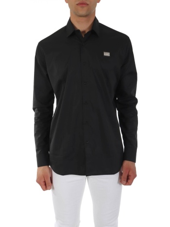 karl lagerfeld πουκαμισο metallic logo μαυρο σε προσφορά