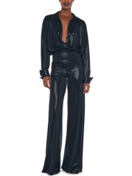 norma kamali παντελονα μεταλλιζε μαυρο