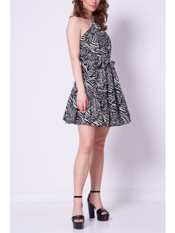 michael kors φορεμα mini ζωνη all over print μαυρο-λευκο σε προσφορά