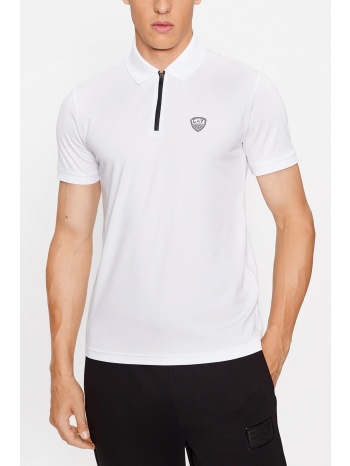 armani 7 polo halfzip logo λευκο σε προσφορά