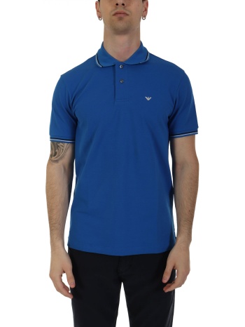 emporio armani polo logo ρουα μπλε σε προσφορά