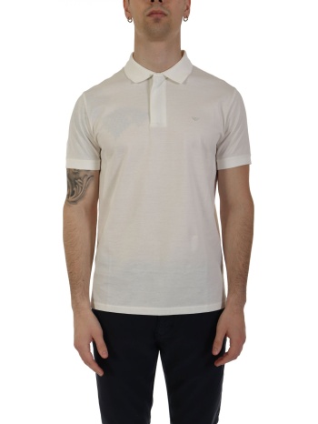 emporio armani polo logo υπολευκο σε προσφορά