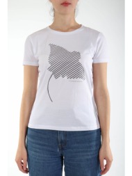 armani 7 t-shirt σχεδιο πουλιες λευκο