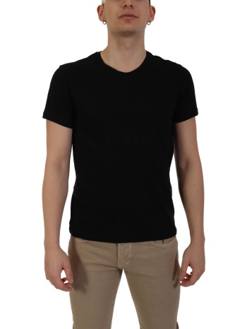 emporio armani t-shirt logo μαυρο