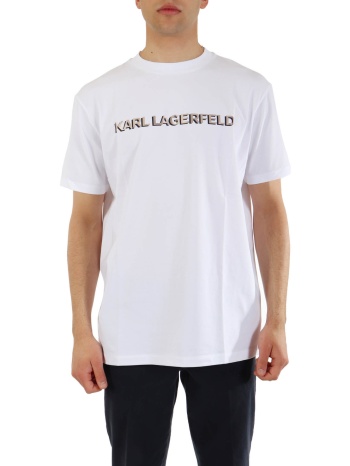 karl lagerfeld t-shirt crewneck logo λευκο σε προσφορά