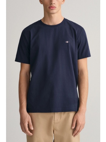 gant t-shirt reg shield ss μπλε