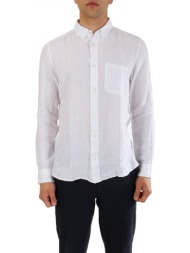 hugo πουκαμισο ermann straight fit λευκο