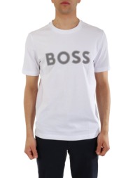 boss athleisure t-shirt tee 1 λευκο