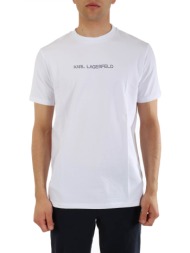 karl lagerfeld t-shirt logo λευκο