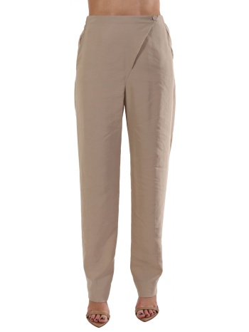 emporio armani παnτελονα λοξο κουμπωμα λαστιχο μεση μπεζ σε προσφορά