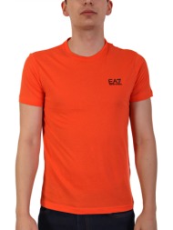 armani 7 t-shirt logo πορτοκαλι