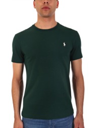 ralph lauren t- shirt custom slim fit logo πρασινο