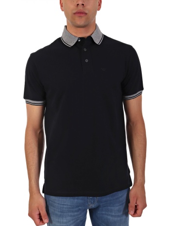 emporio armani polo logo μπλε σε προσφορά