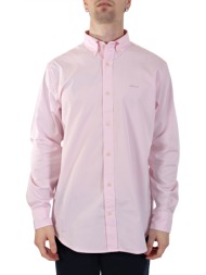 gant υποκαμισο reg pinpoint oxford shirt ροζ